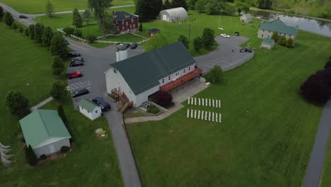 AERIAL:-Drone-shot-of-a-wedding-ceremony-location