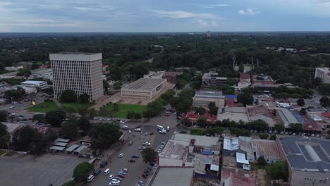 Drove-video-of-ehe-Revenue-Hall-in-Bulawayo,-Zimbabwe