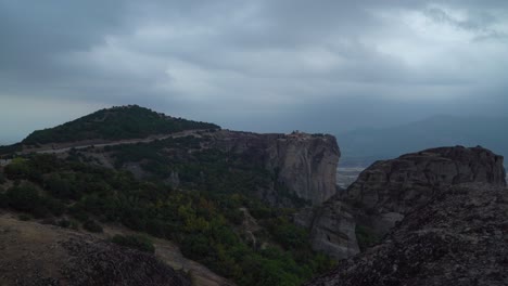 Meteora-rock-formation-was-made-up-of-twenty-four-Eastern-Orthodox-monasteries-that-were-built-on-giant-sandstone-rock-pillars-between-the-14th-and-16th-centuries