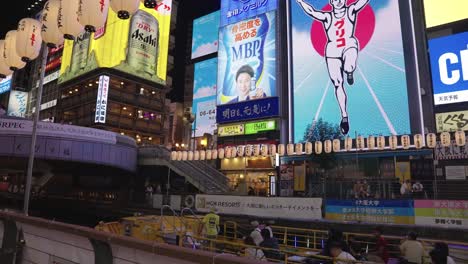 Dotonbori-Canal-and-Glico-Man-Sign-at-Midsummer-Festival