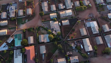 Drone-video-of-Emganwini-high-density-suburb-township-in-Bulawayo,-Zimbabwe