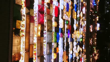 Time-lapse-view-of-the-colorful,-traditional-Train-Night-Market-Ratchada-in-Bangkok,-Thailand