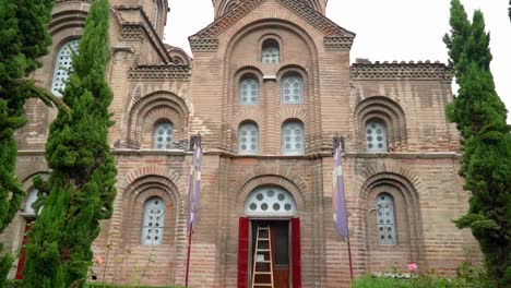 Antigua-Iglesia-Panagia-Chalkeon-En-La-Ciudad-Griega-Septentrional-De-Tesalónica