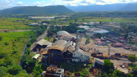 beautiful-aerial-view-with-drone-of-the-sugar-industry-in-the-city-of-Cordoba,-Veracruz,-Mexico