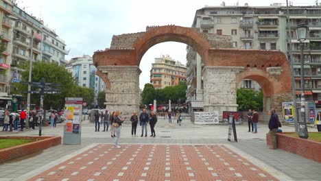 Der-Galerius--Oder-Kamara-Bogen-Ist-Ein-Denkmal-Aus-Dem-Frühen-4.-Jahrhundert-N.-Chr.-In-Der-Stadt-Thessaloniki