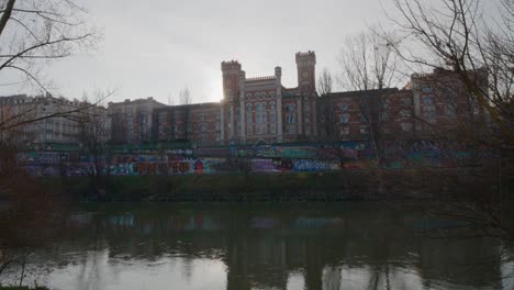 The-Rossauer-barracks-in-the-center-of-Vienna-on-New-Year's-day-2023