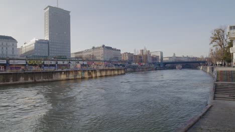 The-danube-canal-in-the-city-center-of-Vienna-on-New-Year's-day-2023