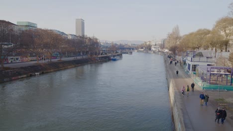 The-danube-canal-in-the-city-center-of-Vienna-on-New-Year's-day-2023