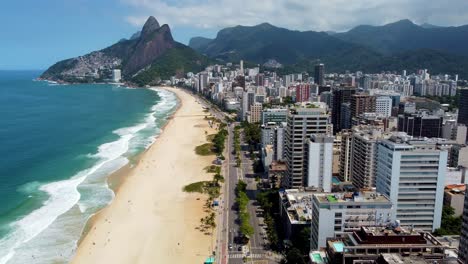 International-travel-destination-of-coast-city-of-Rio-de-Janeiro,-Brazil
