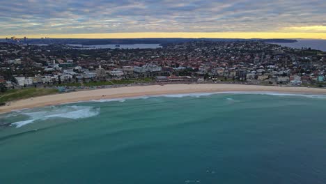 Panoramic-View-Of-Eastern-Suburbs-And-Bondi-Beach-During-Sundown