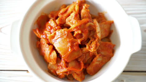 stir-fried-pork-with-kimchi---Korean-food-style