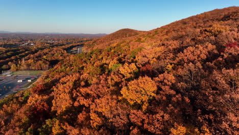 Beautiful-colorful-mountain-hillside-during-autumn-fall-season
