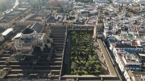 Mosque-or-Cathedral-of-Our-Lady-of-Assumption-and-cityscape,-Cordoba-in-Spain