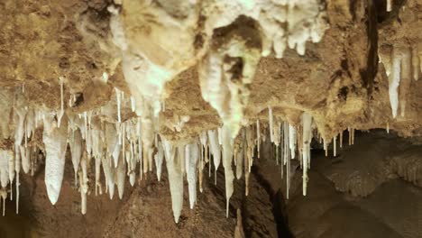 Beautiful-view-of-white-stalactites-formation-in-the-limestone-cave-of-Saint-Cezaire