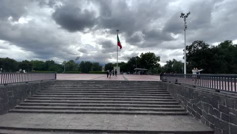 Plano-De-Las-Escaleras-De-Acceso-Principal-A-La-Ciudad-Universitaria-De-La-Unam