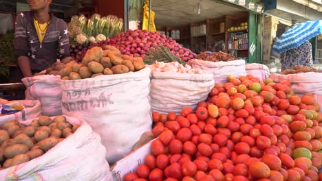 Various-shots-of-a-local-market-in-the-outskirts-of-Addis-Ababa,-Ethiopia