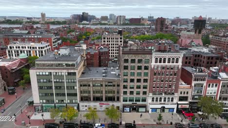 Back-Bay-Nachbarschaft-Und-Copley-Square-In-Boston