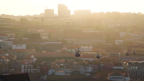 Teleférico-En-Porto-Portugal-Transporte-Turístico-Frente-Al-Mar