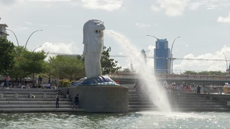 Herrliches-Panoramabild-Der-Melion-Park-Ikone-Von-Singapur