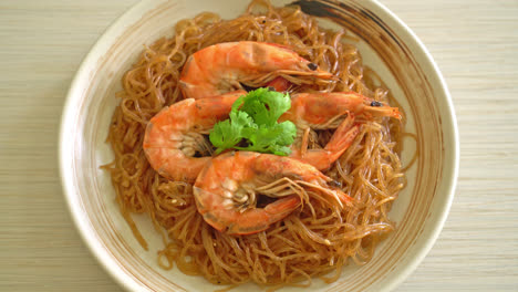 Casseroled-or-Baked-Shrimp-with-Glass-Noodles-or-Shrimp-potted-with-vermicelli