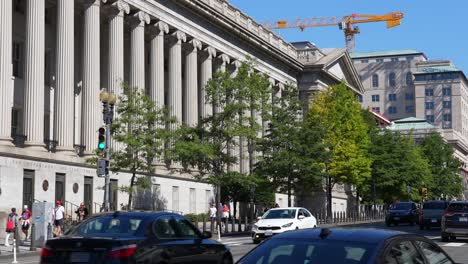 Abteilung-Des-Finanzministeriums-Gebäude-In-Washington-DC