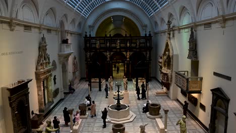 Multiple-peices-art-art-within-the-Royal-Albert-Memorial-Museum,-London,-United-Kingdom