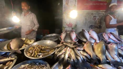 Fish-market-at-night-in-light-bulb