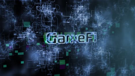 Gamefi-Konzepttext-Enthüllt-Animation-Mit-Digitalem-Abstraktem-Hintergrund-3D-Rendering-Für-Web-3,-Blockchain,-Metaverse,-Kryptowährung