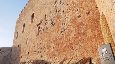 Moving-shot-over-the-Peñíscola-fortress-walls