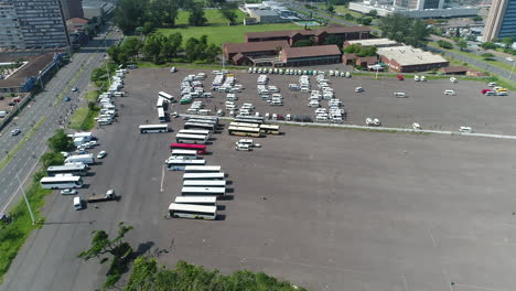 Drone-shot-over-a-taxi-rank-and-buss-stop-in-South-Africa