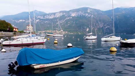 Beautiful-Coast-of-Bellagio:-Lake-Como-Marina,-Pano