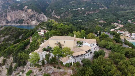 Drone-view-of-Holy-Monastery-of-the-Most-Holy-Theotokos-in-greece