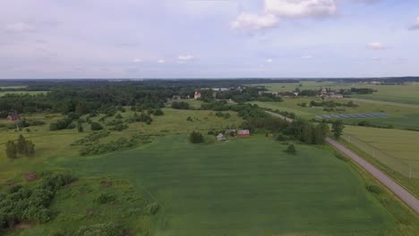 A-Small-Church-In-A-Rural-Settlement-Surrounded-By-Greenery