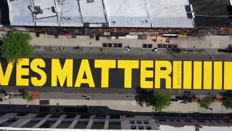 A-drone-shot-over-the-Black-Lives-Matter-mural-in-Brooklyn