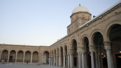 Vista-Panorámica-De-La-Mezquita-Al-Zaytuna-En-Túnez,-Túnez