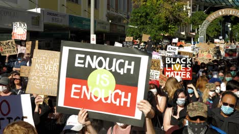 Blm-protest-Während-Covid-19,-Brisbane-Australien