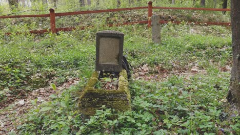 Ein-Alter-Deutscher-Grabstein-Aus-Der-Zeit-Vor-Dem-2.-Weltkrieg-Auf-Einem-Polnischen-Friedhof