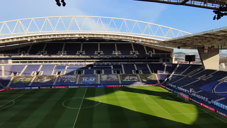 Estadio-Do-Dragao---Panoramische-Ansicht-Des-Leeren-Fußballstadions-In-Porto,-Portugal