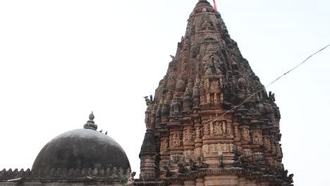 Antiguo-Templo-Indio,-Punto-De-Referencia-De-La-Arquitectura-India,-Templo-Hindú-Religioso-Tradicional,-Estilo-Vintage,-Mumbai,-Bangalore,-Ahmedabad,-25