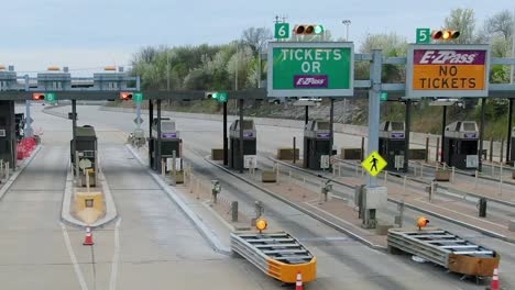 Leere-Elektronische-Mautbrücke-In-Pennsylvania