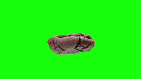 Schokoladen-Fudge-Plätzchen,-Das-Sich-Um-Mit-Grünem-Hintergrund-Dreht