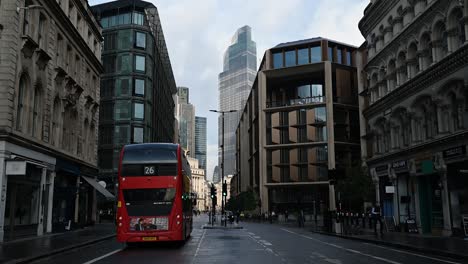 Street-View-Of-Twentywo-And-London-Tower-42-In-London,-UK-At-Daytime