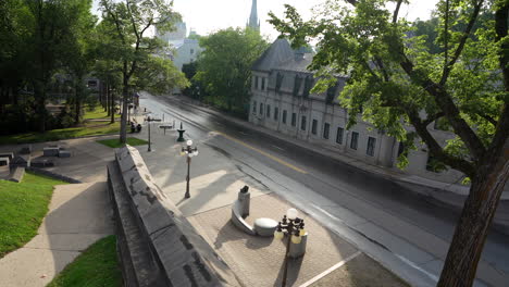 Zeitraffer-Der-Straße-Von-Quebec-Im-Alten-Quebec