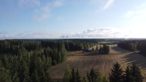 Schöne-Luftaufnahme,-Die-über-Wälder-Im-Oulanka-nationalpark,-Finnland,-Aufsteigt