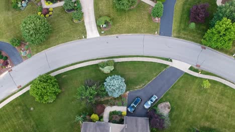 Aerial-view-of-Upper-st-Clair-Township-in-Pittsburgh,-PA