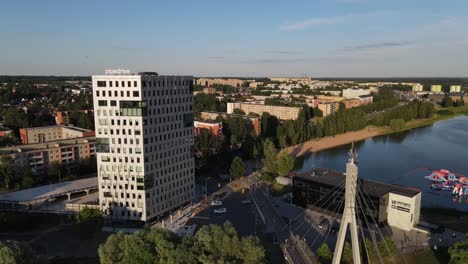 Drone-shot-of-Paju-2-office-building,-home-of-pipedrive