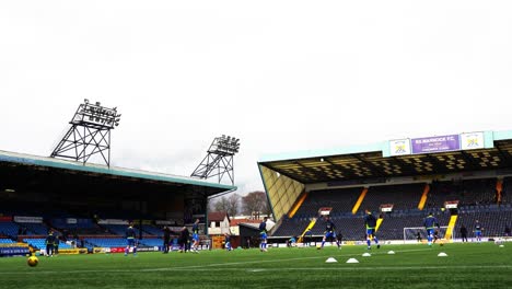 Typical-Professional-Scottish-Soccer-game-where-players-are-warming-up-before-the-game-starts