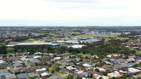 AERIAL,-Waurn-Ponds-Shopping-Plaza-And-Centre,-Geelong-Australia