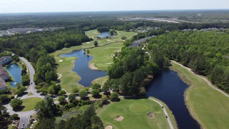 North-Myrtle-Beach,-Carolina-Del-Sur-Campo-De-Golf-De-Aterrizaje-Descalzo