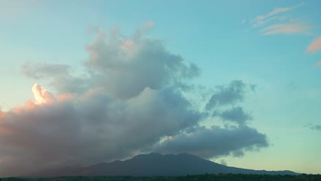 Timelapse-of-Mountain-and-Clouds-Formation-Blue-Skies-Static-Shot-4k